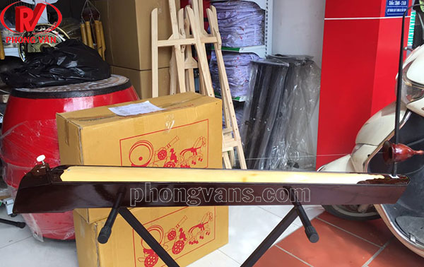Đàn bầu điện thẳng gỗ mun