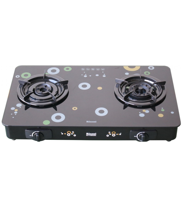 Bếp gas đôi mặt kiếng rinnai rv-715slim,hàng chính hãng,mới 100% - pp điện gia dụng hải kim long