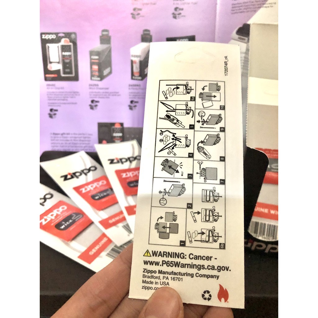 Zippo Vỉ tim bấc chính hãng