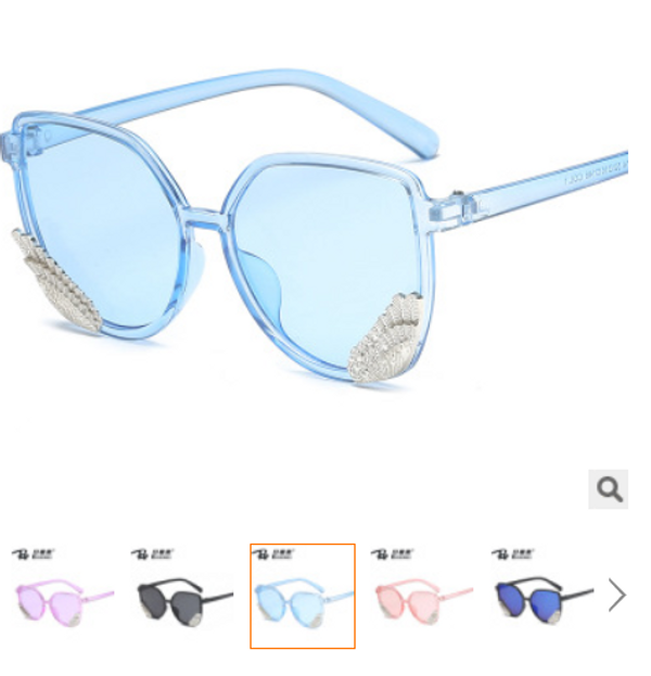 Mắt Kính Nam Nữ Có Cánh Thiên Thần - Kính Chống Tia Bức Xạ - Kính Thời Trang Uv Kiểu 3 - Nhiều màu - Nữ
