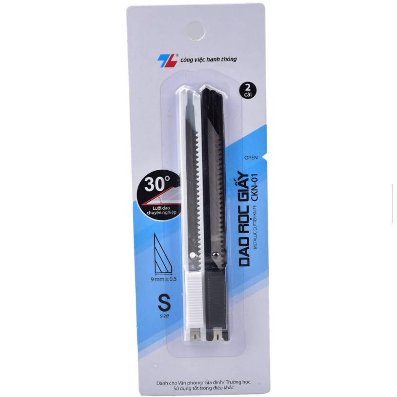 Dao Rọc Giấy Thiên Long CKN-01 Đa Năng (Vỉ 2 Cái)