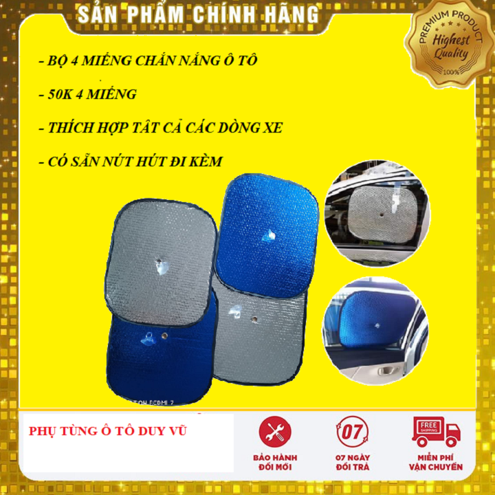 BỘ 4 MIẾNG CHẮN NẮNG Ô TÔ