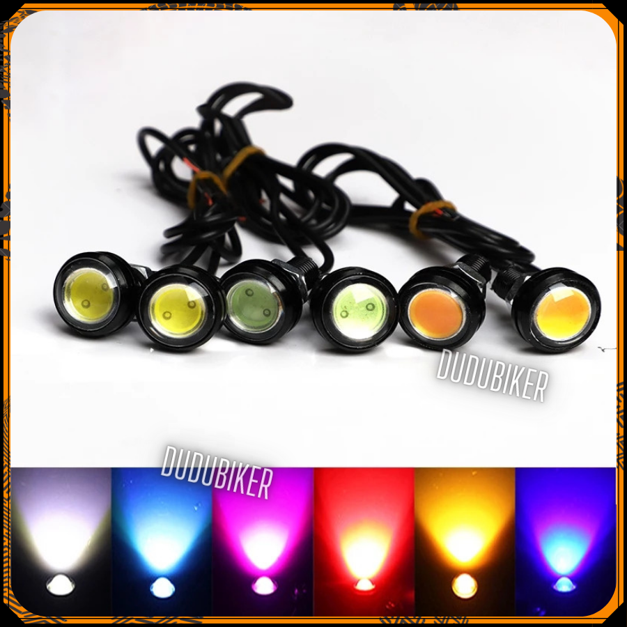 Đèn Led Xi Nhan xe máy nút áo dùng làm trang trí, mắt cú, xi nhan, mắt mèo, có nhiều tác dụng