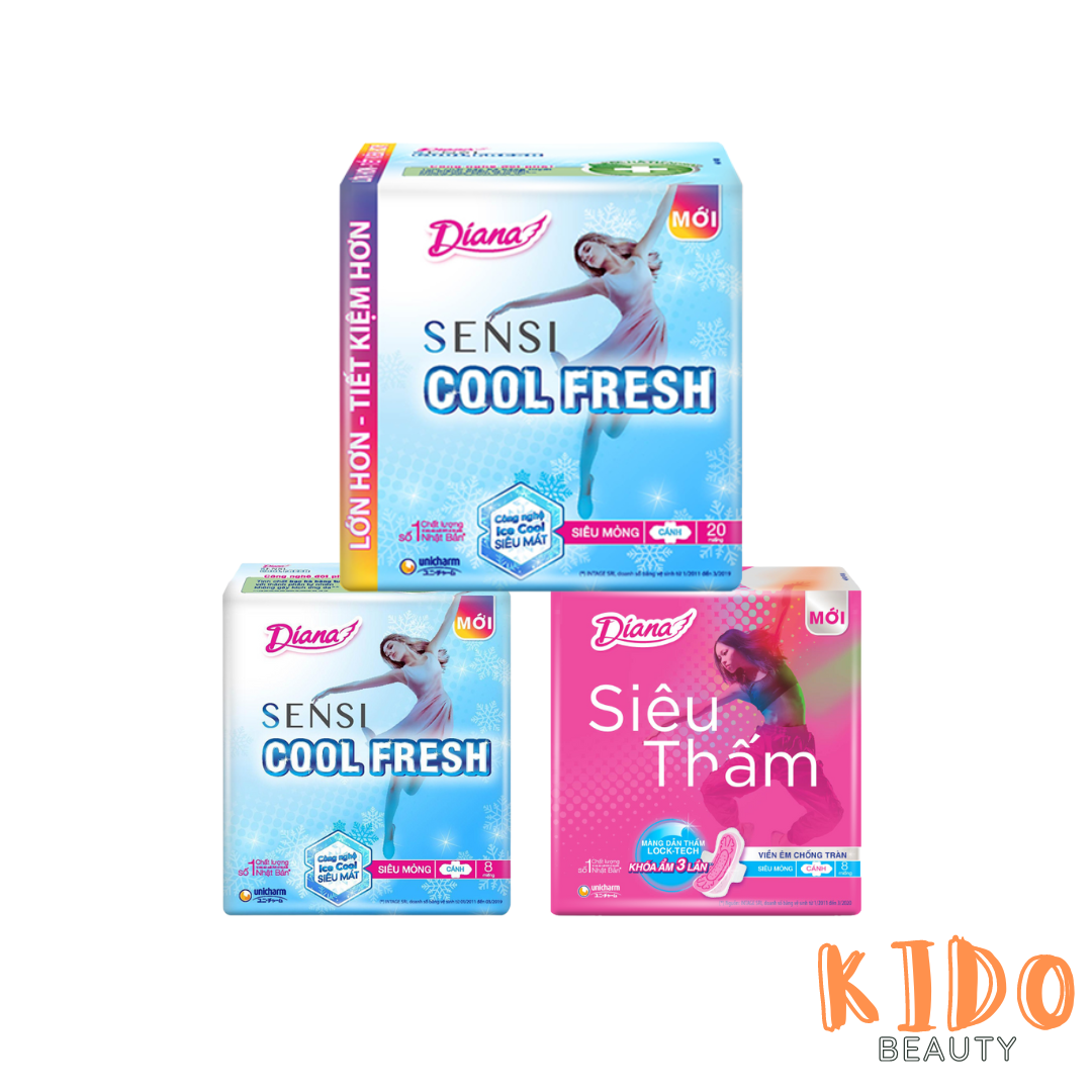 Diana Sensi Cool Fresh | 23cm super absorbent ( pack of 20 pieces/8 pieces)