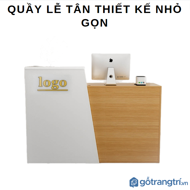 Bàn quầy lễ tân, quầy bar thiết kế thời trang GHT-4046