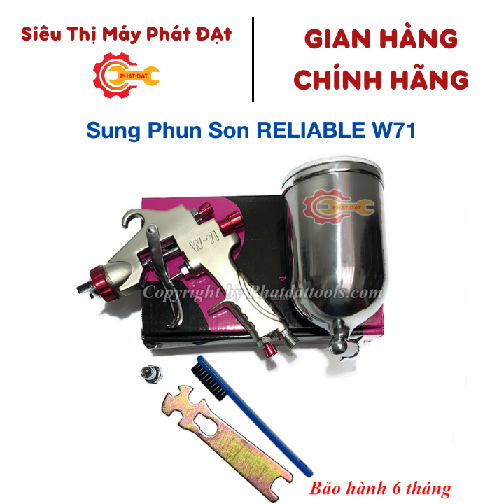 Súng phun sơn RELIABLE CHRB-W71 cao cấp - Hàng xuất Nhật - Bảo hành 6 tháng