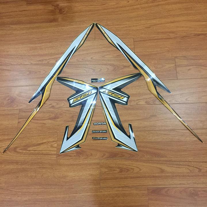 Tem dán xe máy Airblade 125 màu VÀNG đời 2013-2014