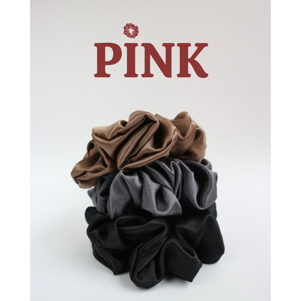Scrunchies Dây Cột Tóc Lụa Satin.