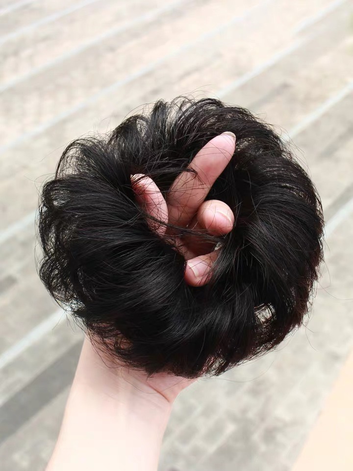 [ hàng hót năm nay ] tóc giả nữ búi cột xoăn, tóc búi rối, tóc búi xoăn