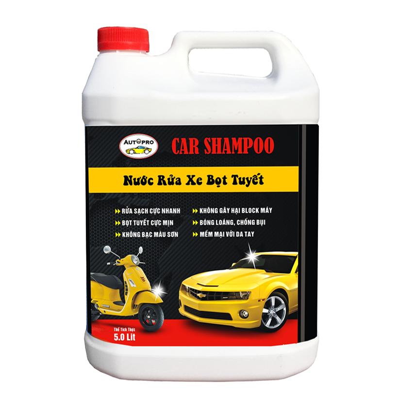 Nước rửa xe bọt tuyết chuyên dụng Car Shampoo 5L cho ô tô xe máy BH465