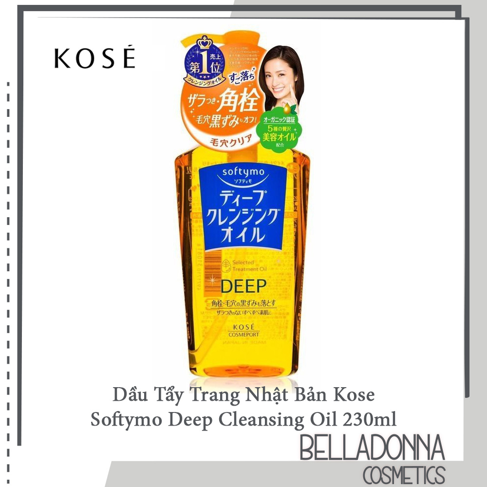 Dầu tẩy trang Kose softymo deep cleansing oil 230ml