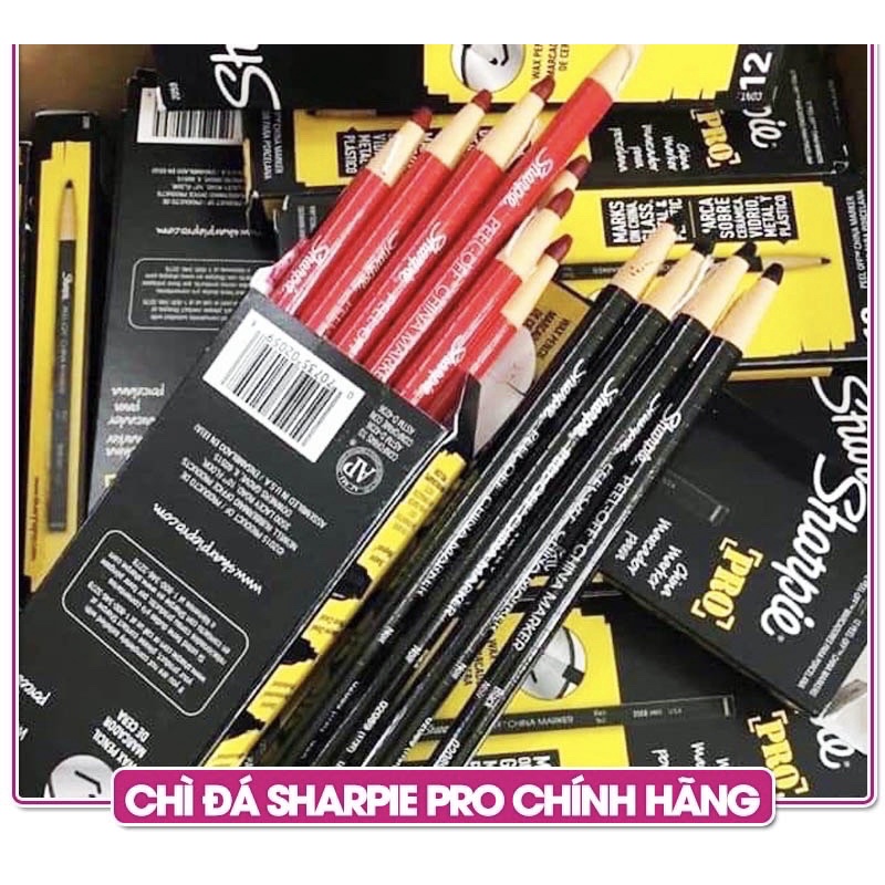 [CHÍNH HÃNG USA] Chì Đá Sharpie Pro Vẽ Sợi Lông Mày, Viền Môi