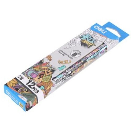 3 Cây Bút Chì Gỗ 2B - Deli EU53300