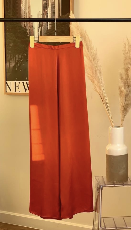 Quần áo dài vải satin lụa đủ màu