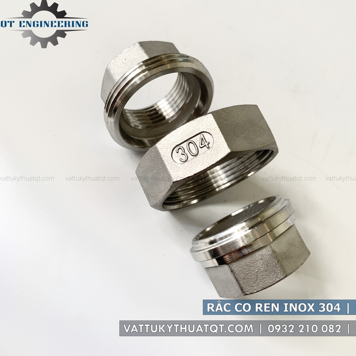 Rắc Co Nối Ren Inox 304 | VATTUKYTHUATQT.COM
