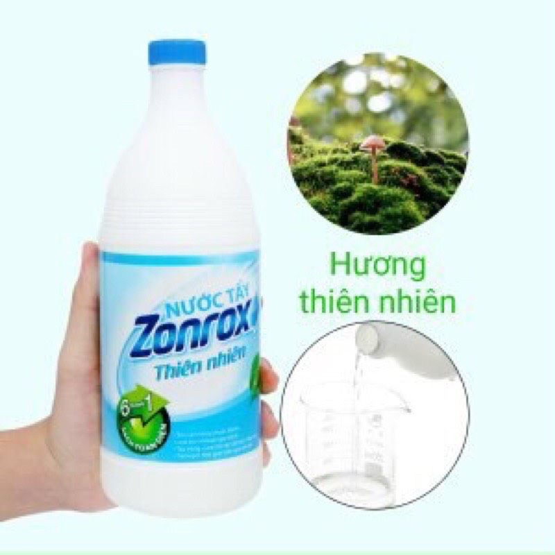 Nước tẩy quần áo Zonrox 500ml-1000ml