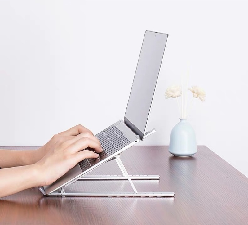 Giá Đỡ Laptop Stand Nhôm Hỗ Trợ Tản Nhiệt Có Thể Gấp Gọn Điều Chỉnh Độ Cao Để Máy Tính Xách Tay MacBook IPad 11-15 inch