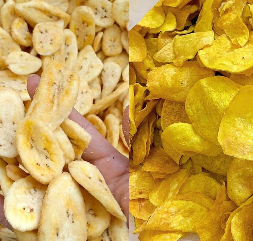 1 KG- Chuối sứ sấy mix khoai lang sấy mật ong