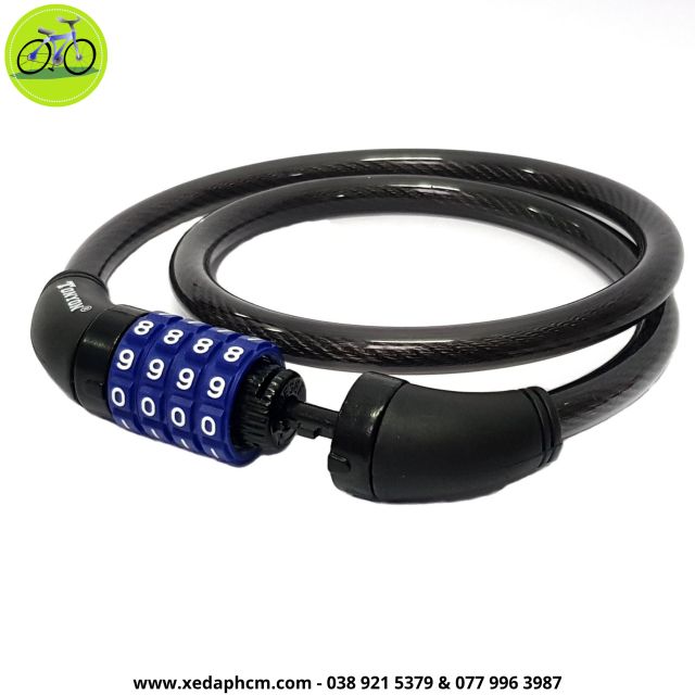 [HCM]Khóa xe đap dây mã 4 số TONYON đa năng