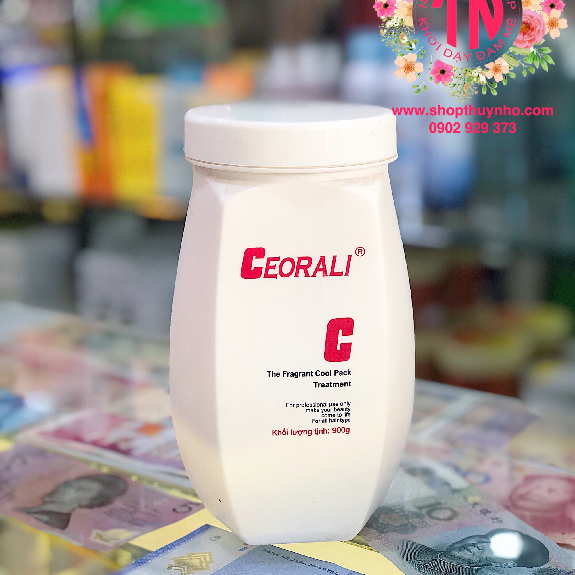 Hấp dầu, Kem ủ tóc Ceorali hương lài 900gram giúp tóc suôn mượt, phục hồi tóc hư tổn dụng cụ chăm sóc tóc chuyên nghiệp