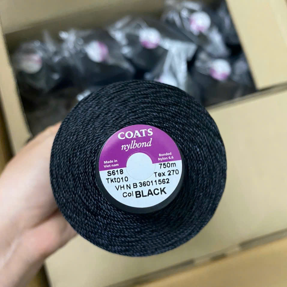 Chỉ khâu giày dép chuyên dụng (Màu đen)