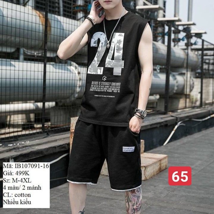 Set đồ bộ thể thao nam, chất thun co giãn thấm hút tốt Kingshopps CT-17