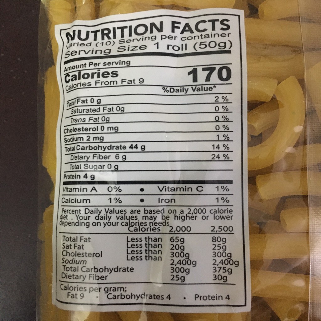 Nui đậu xanh Macaroni gói 400gr