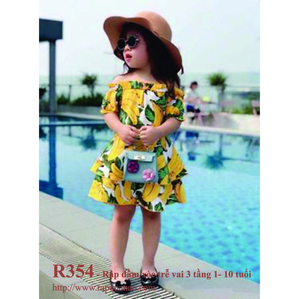 Rập đầm xòe 3 tầng - rập giấy a0 in màu mã r354