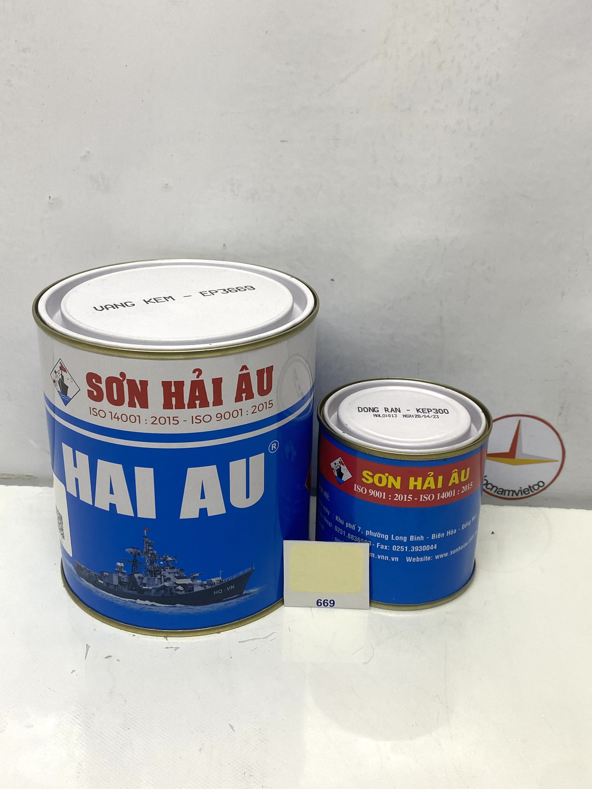 Sơn Epoxy Hải Âu nhiều màu 1L/Bộ