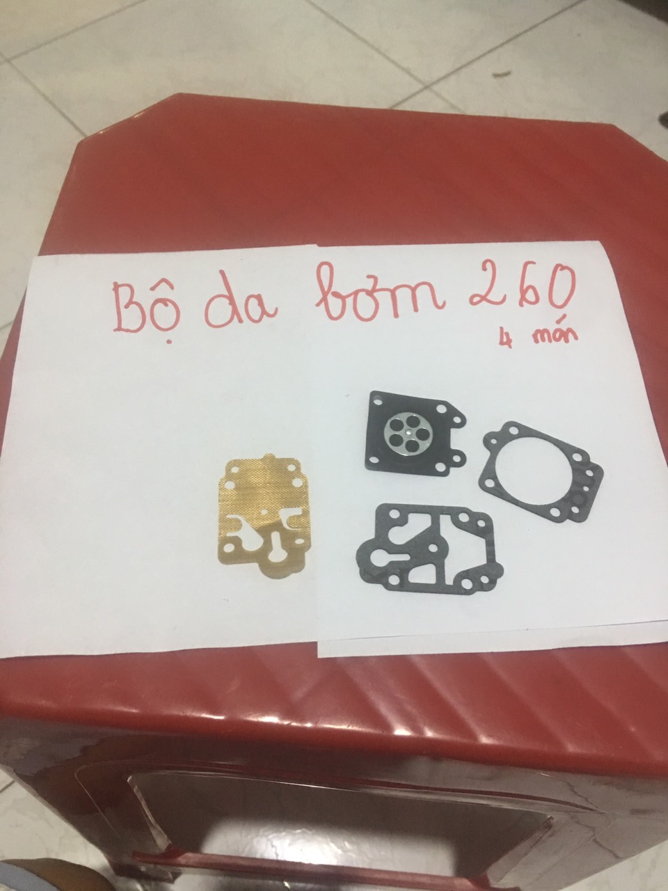 Bộ da bơm da thở bình xăng con máy cắt cỏ 260 (2 BỘ)