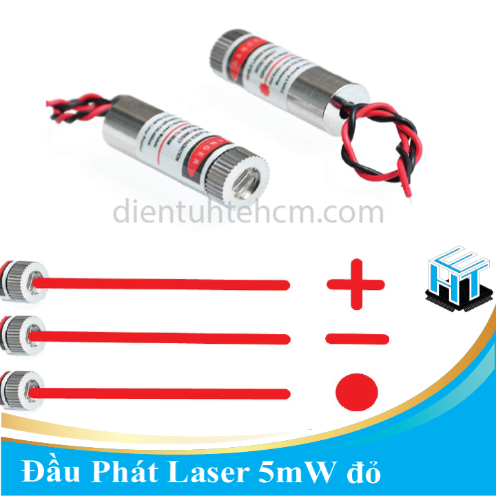 Đầu phát Laser 5mW Đỏ