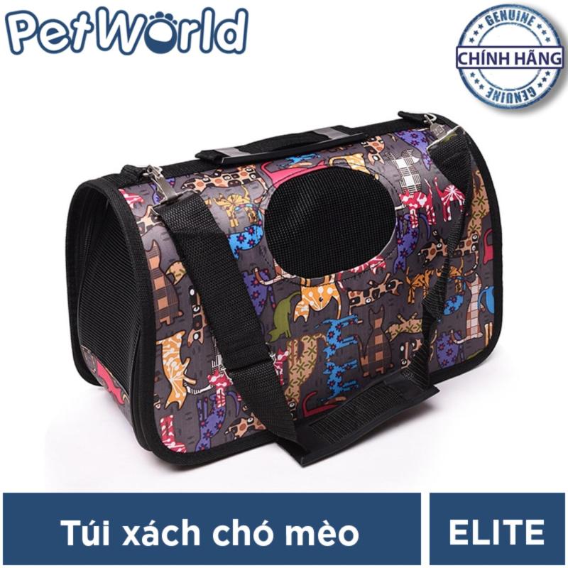 Túi vận chuyển chó mèo hình họa tiết White Cats - Thế Giới Thú Cưng (Size S)