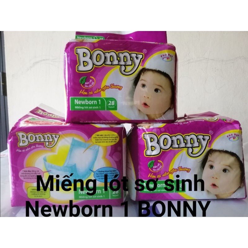 BONNY Miếng lót sơ sinh 28 miếng