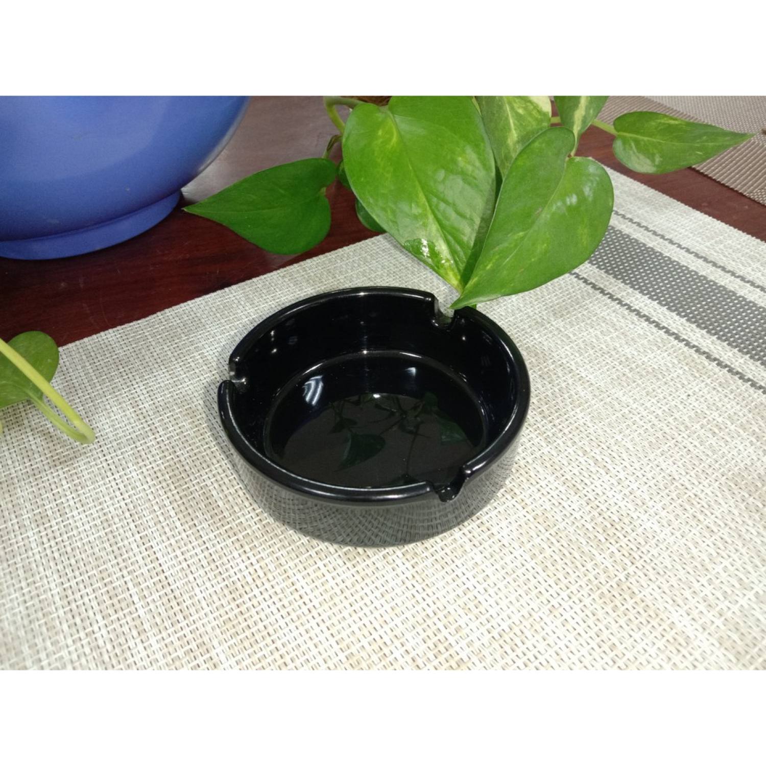 Gạt Tàn thuốᴄ, Vuông và Tròn (Đen - Trắng - Nâu - Xanh) Melamine