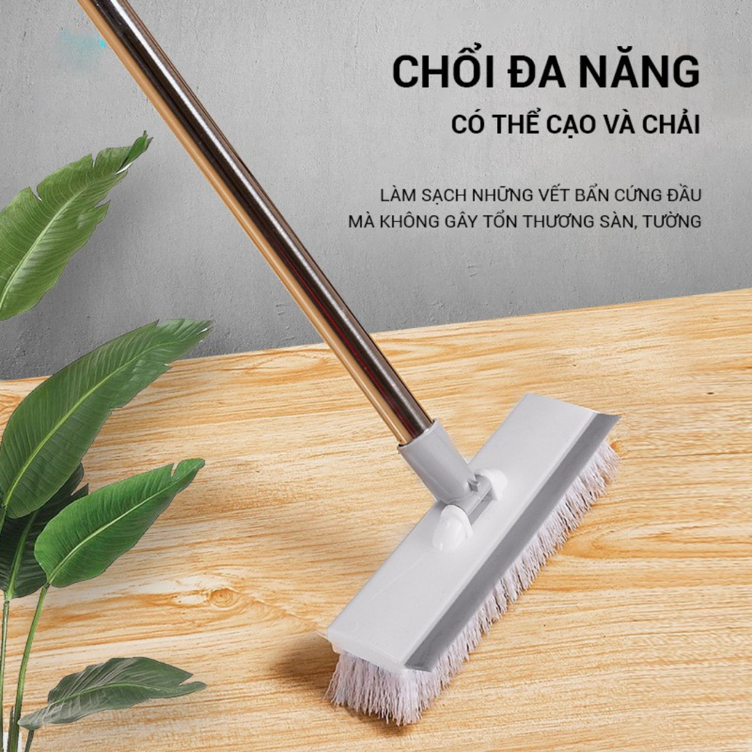 BÁO GIÁ Chổi Cọ Sàn | Shopee Lazada Sendo Tiki mới nhất 40 Chổi cọ sàn nhà vệ sinh kèm đầu gạt nước thông minh mua 1 được 2 cán chổi inox chắc chắn giá rẻ