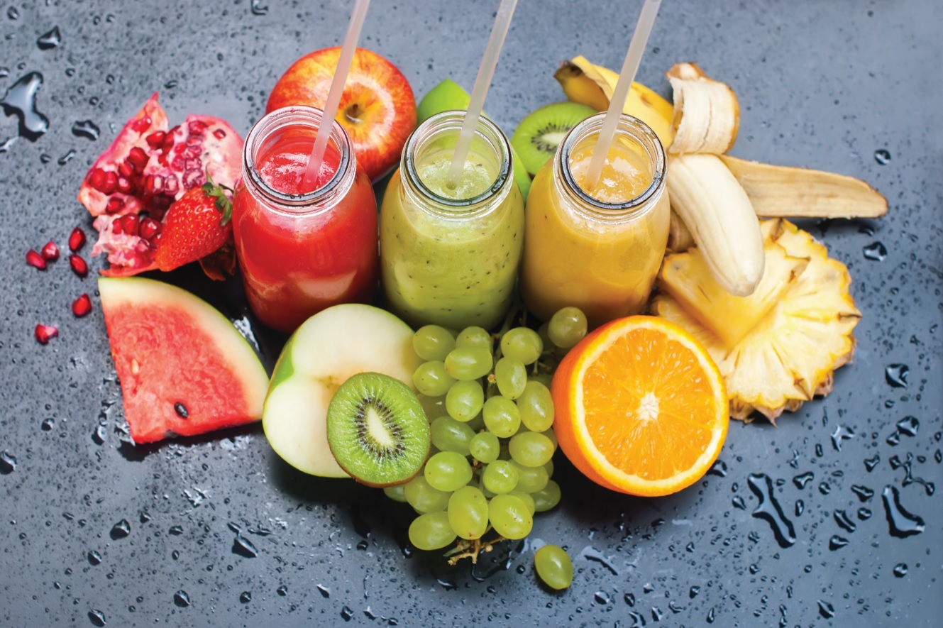 Tranh dán tường VTC Sinh tố nước ép trái cây UD0457 Kim sa