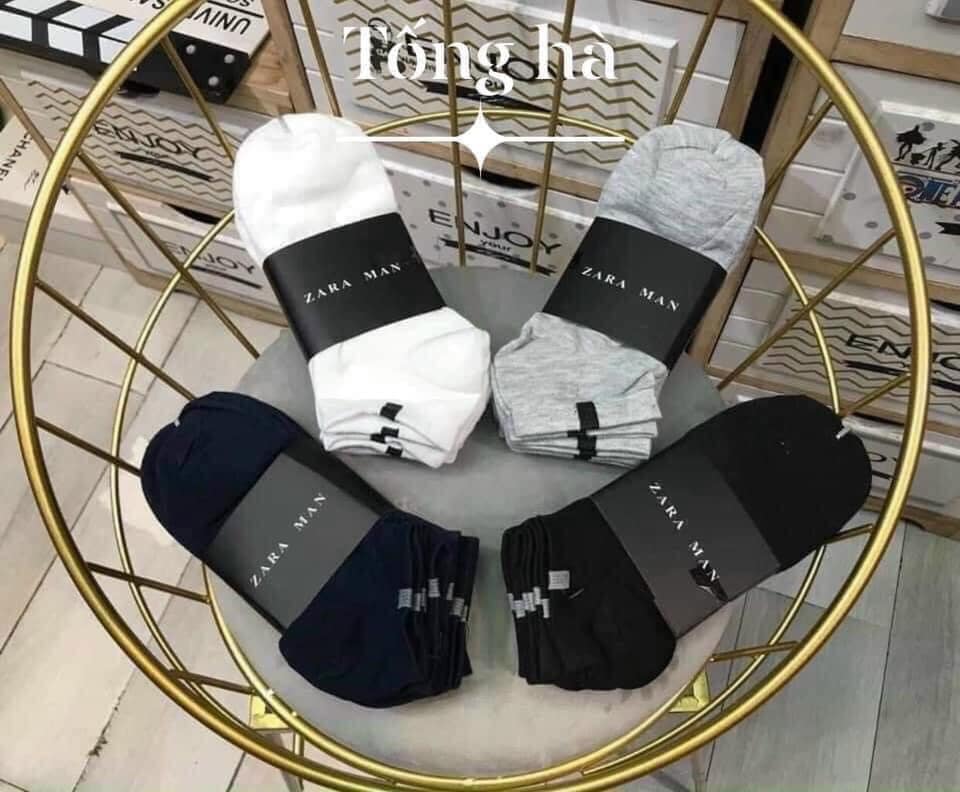 Tất Nam Cổ Ngắn Chuẩn Dày Dặn 1 Sét 5 Đôi