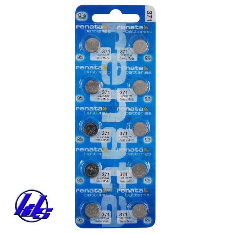Pin đồng hồ Renata 371 SR920SW Silver Oxide 1.55V