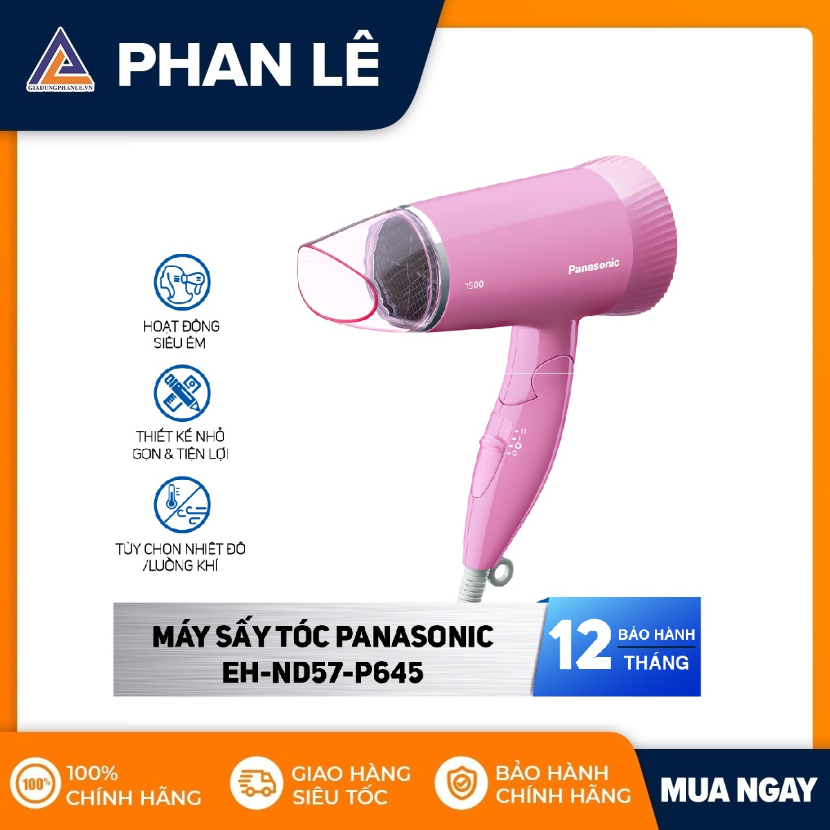 Máy sấy tóc Panasonic EH-ND57-H645/P645 - 1500W