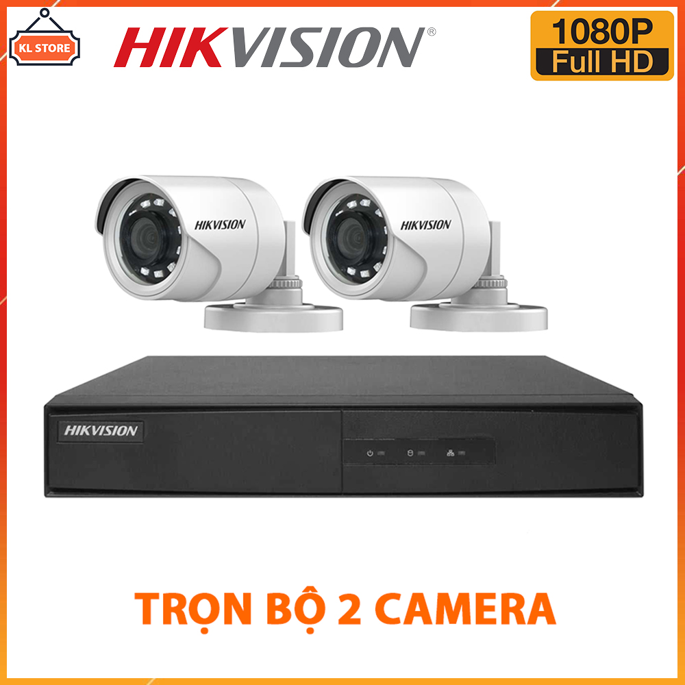 Trọn Bộ Camera 4 Mắt Hikvision 2.0MP Full HD - Bộ 4 Camera Hikvision