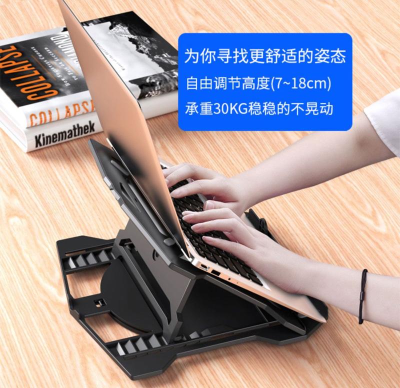 Giá Đỡ Máy Tính Macbook, Laptop, iPad Kiêm Đỡ Kê Điện Thoại Bằng Nhựa ABS Chắc Chắn
