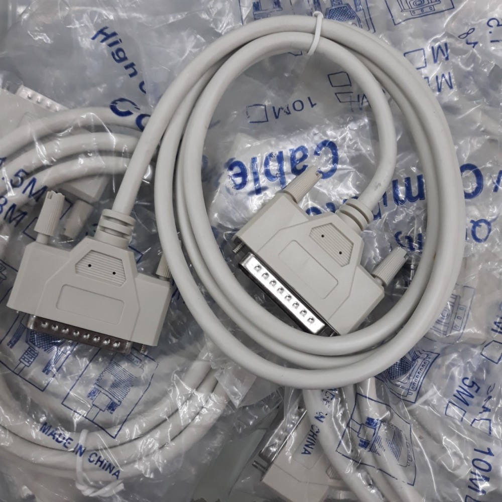 CÁP COM 25 (DB25) 2 ĐẦU ĐỰC 1.5M