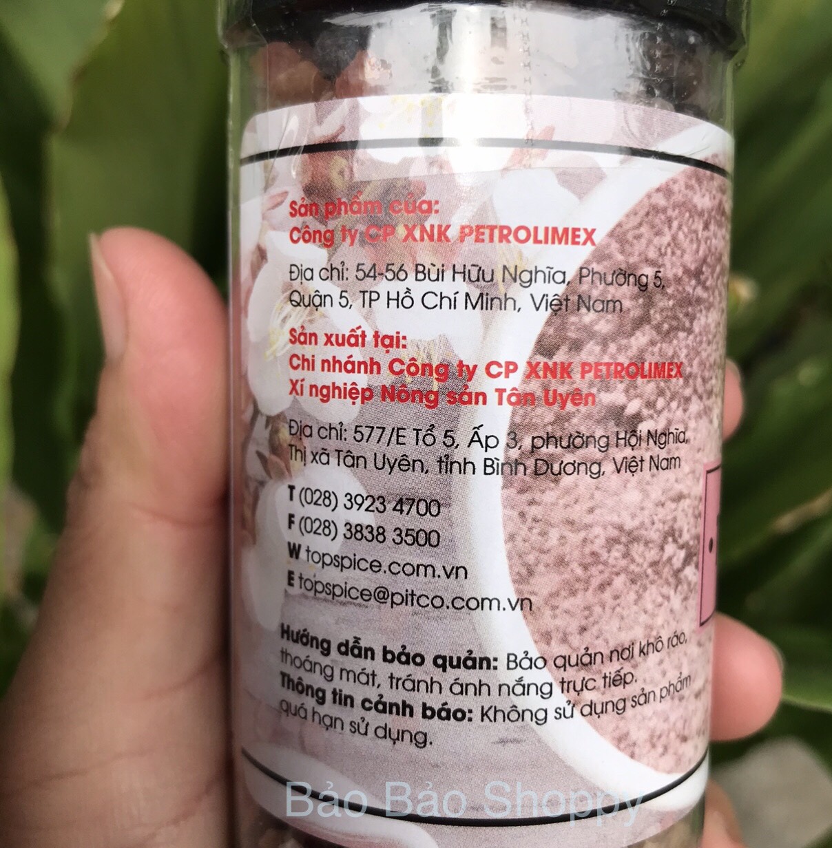Tiêu muối hồng Himalaya TOPSPICE( SP CTy Petrolimex) ( nắp có cối xay tiện lợi)
