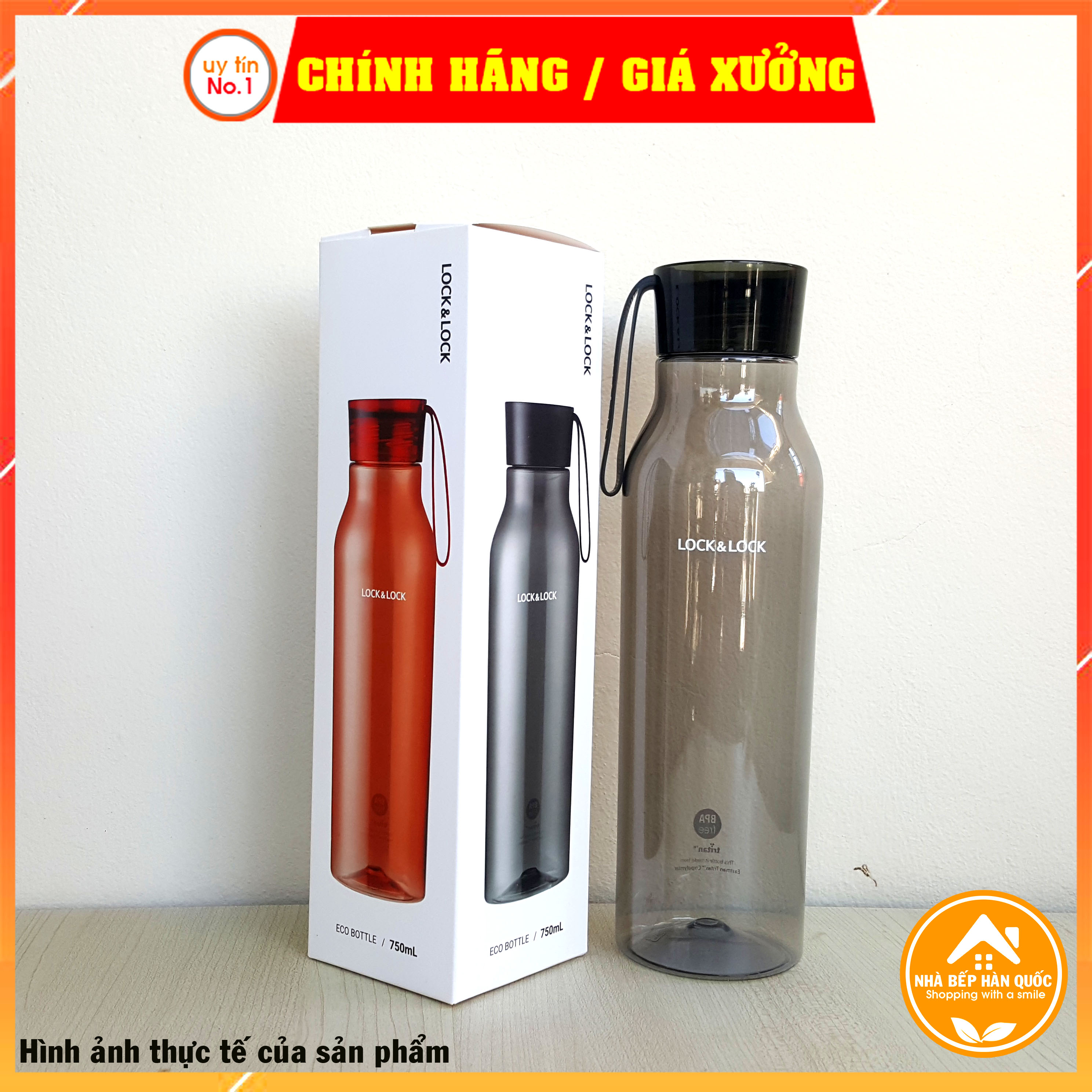 Bình nước nhựa Tritan Lock&Lock Eco Bottle ABF664 [750ML][Freeship toàn quốc]
