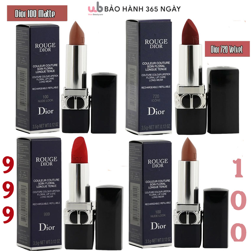 Amazoncom Dior 2019 Holiday Rouge Dior Couture Lipstick Collection   Beauty  Personal Care