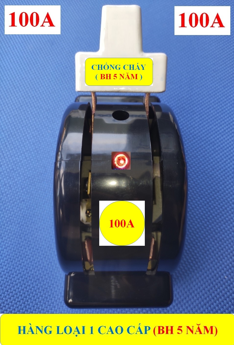 CẦU DAO ĐẢO SỨ 100A 2 PHA ĐẢO 2 CHIỀU (BH 5 NĂM) VỎ ĐEN PHENOLIC CHỐNG CHÁY + Cực ĐỒNG TO đúc 100% HÀNG LOẠI 1 Cao Cấp (bộ 1 sản phẩm)