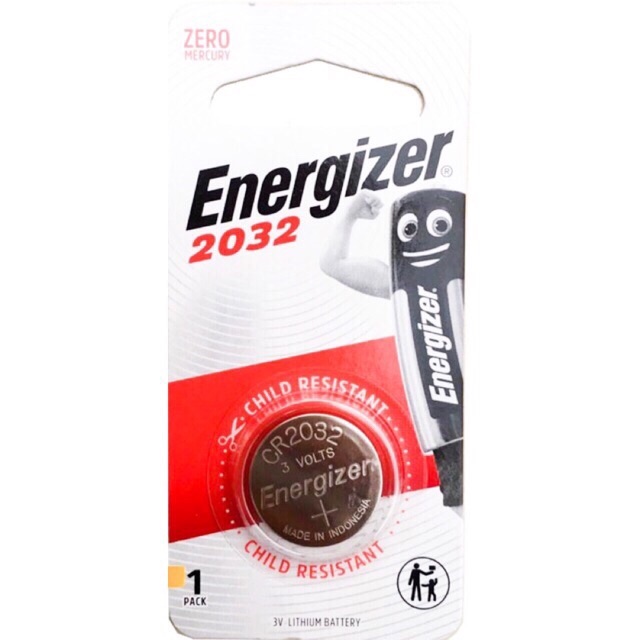Pin CR2032 ENERGIZER Lithium 3V Vỉ 1 viên - CE2032 ENERGIZER