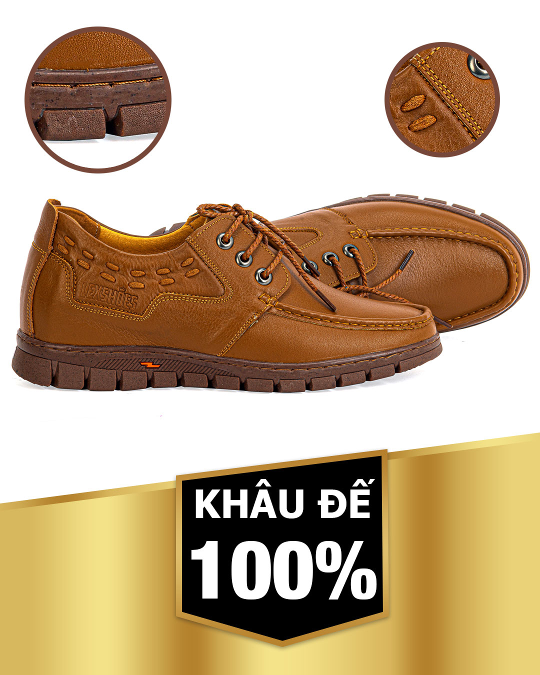 Giày da bò thật 100% ,tăng chiều cao 5cm ,Mã số Lex23