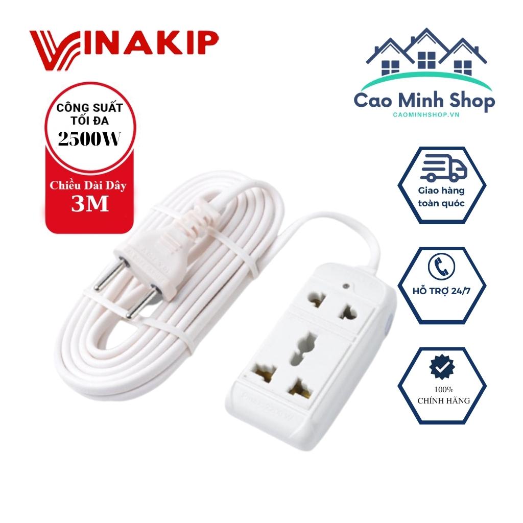 Ổ cắm điện đa năng Vinakip OC17 dây dài 3m nhỏ gọn, tiện lợi - Cao Minh Shop