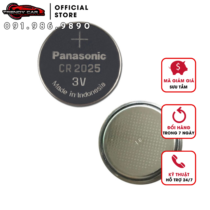 1 Viên Pin Khuy Cúc Áo Panasonic mã CR1632 , CR1620 , CR1616 , CR2032 , CR2025 , CR2016 , CR1220 , CR2450 loại 3V kiểu Lithium